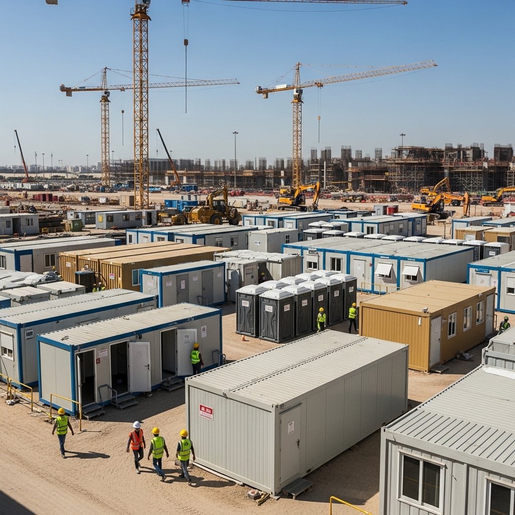 Portable Ablution Units for Large Construction Sites