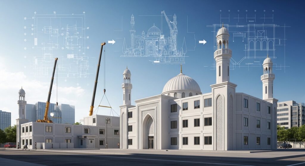 Prefab Masjids Modular Mosque Installation Structures