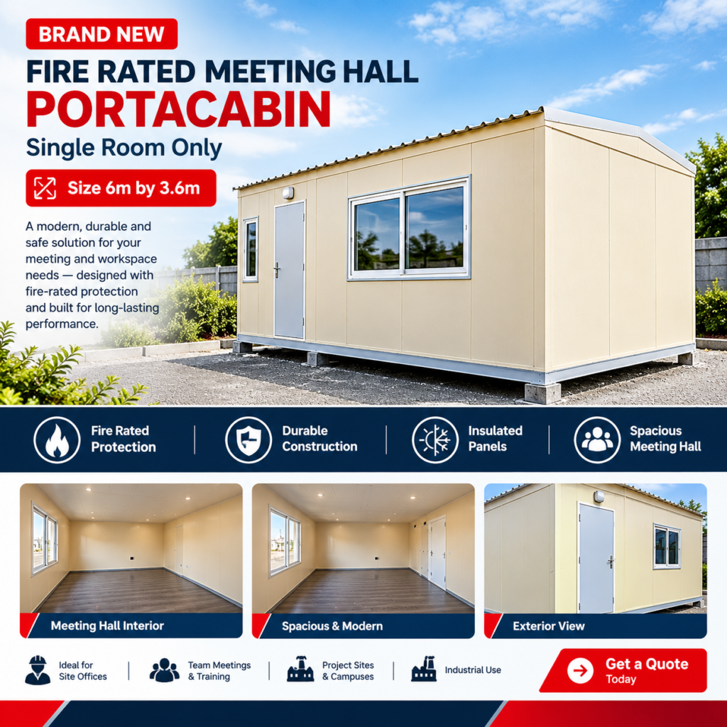 Brand New Fire-Rated Meeting Hall Portacabin